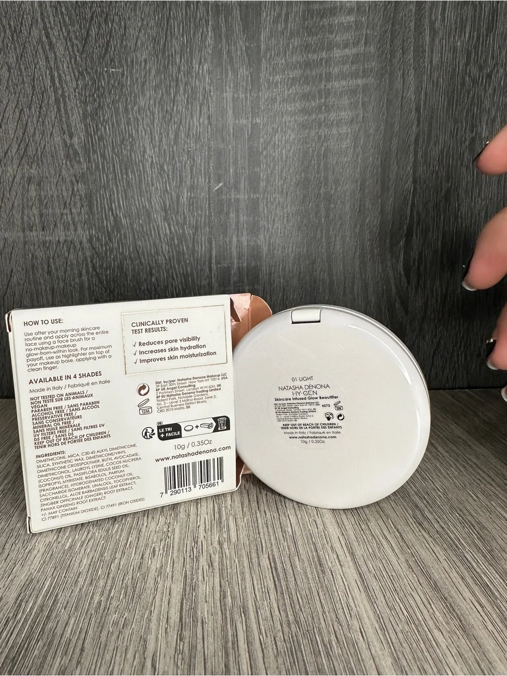 Natasha Denona HY GEN Highlighting Bouncy Face Powder - 01 Light